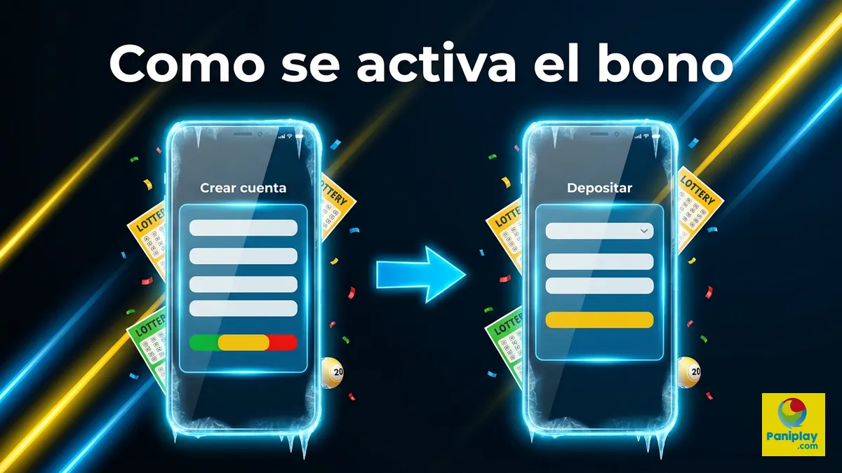 Como se activa el bono de bienvenida de Paniplay Honduras: pasos de registro y deposito en dos pantallas