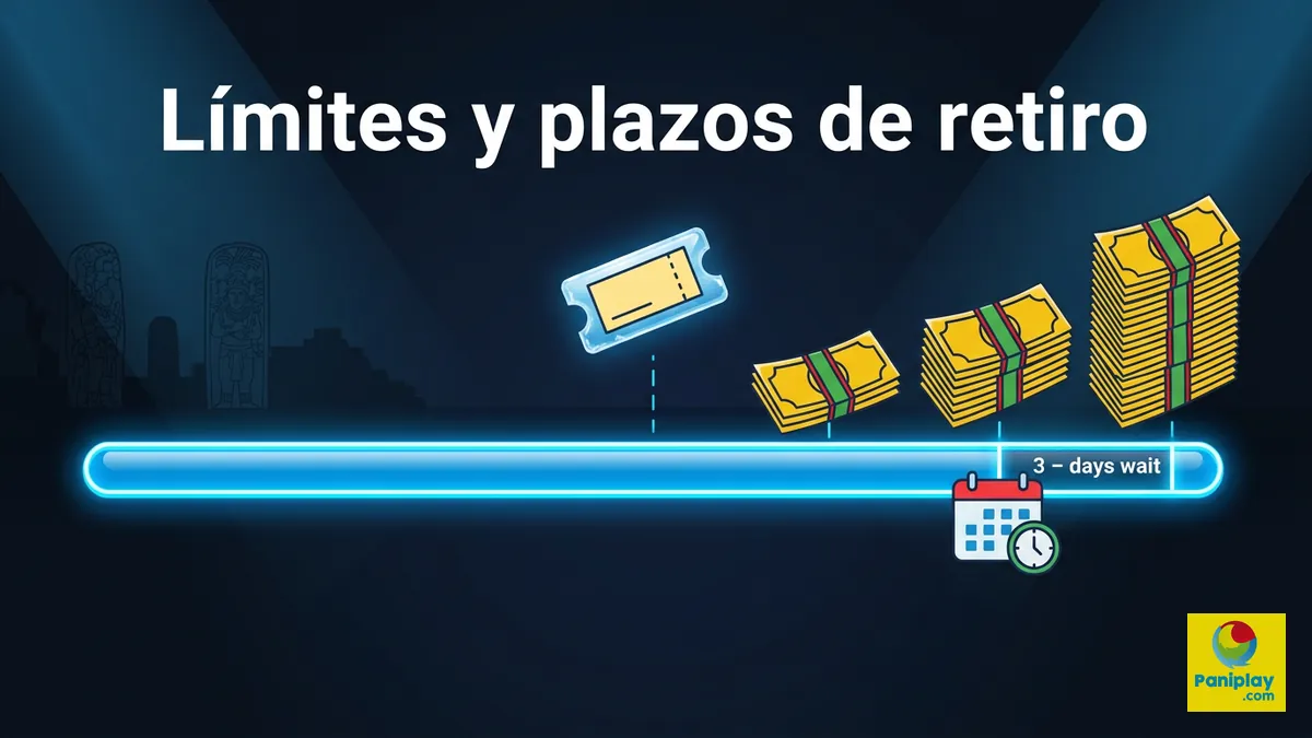 Límites diarios de retiro en puntos de venta Paniplay y plazo del certificado de retención