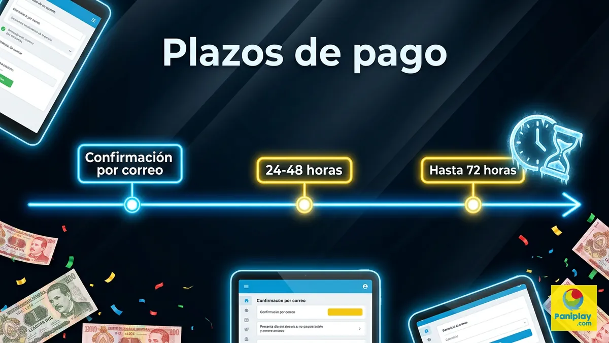 Plazos de acreditación del retiro en Paniplay Honduras hasta 72 horas