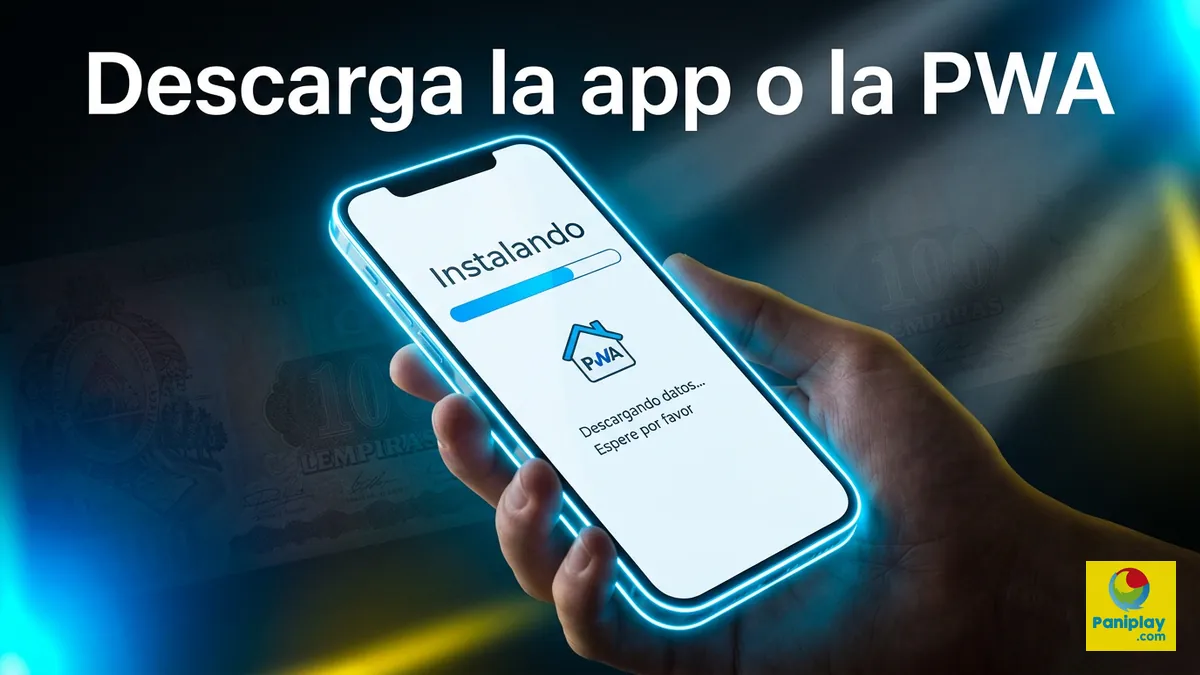 Formas de acceder a Paniplay Honduras: app Android, iOS y versión PWA desde el celular